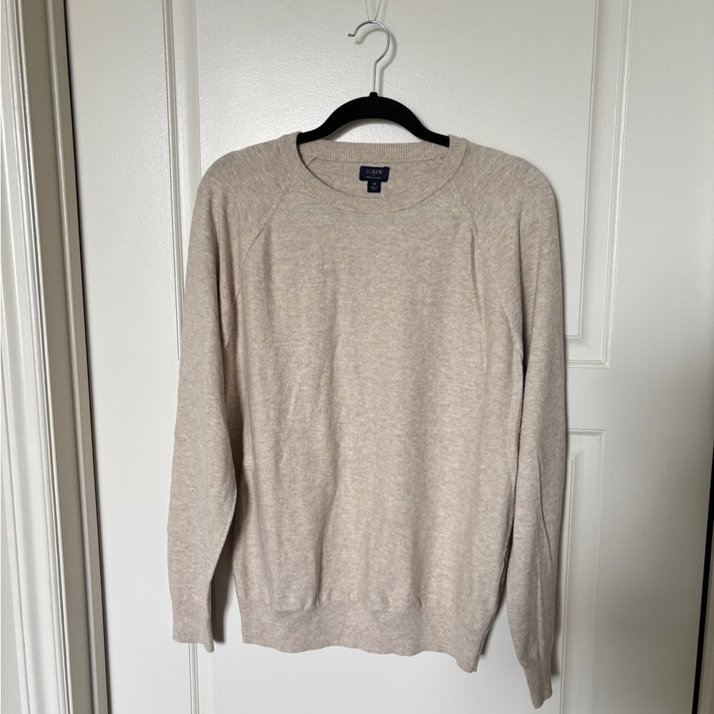 Men’s J. Crew Cream Crewneck Summer Sweater
